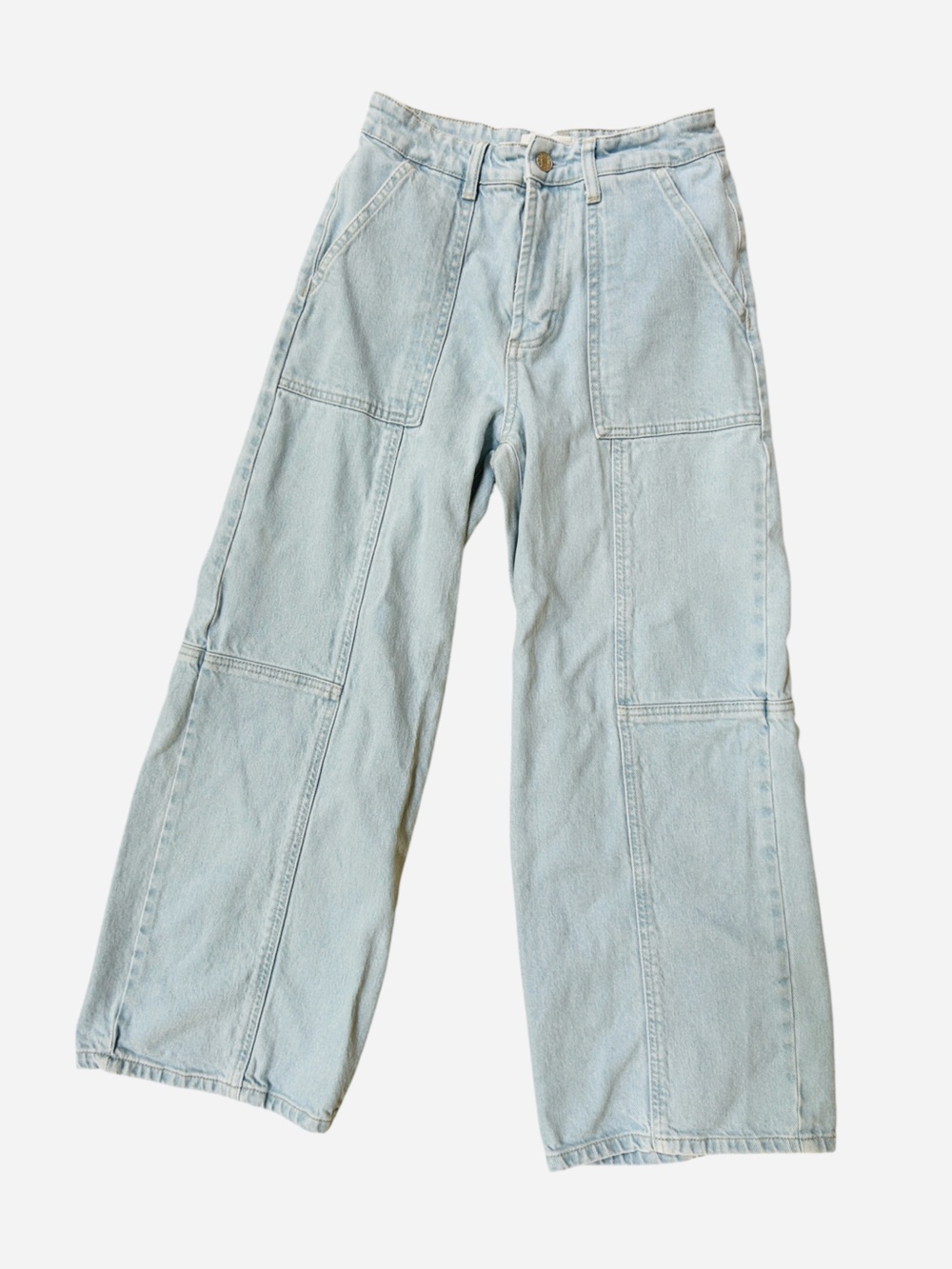 Rails Getty Crop Patchwork Wide Leg in Oceanview (Light Wash), Size 26 - Picture 5 of 11